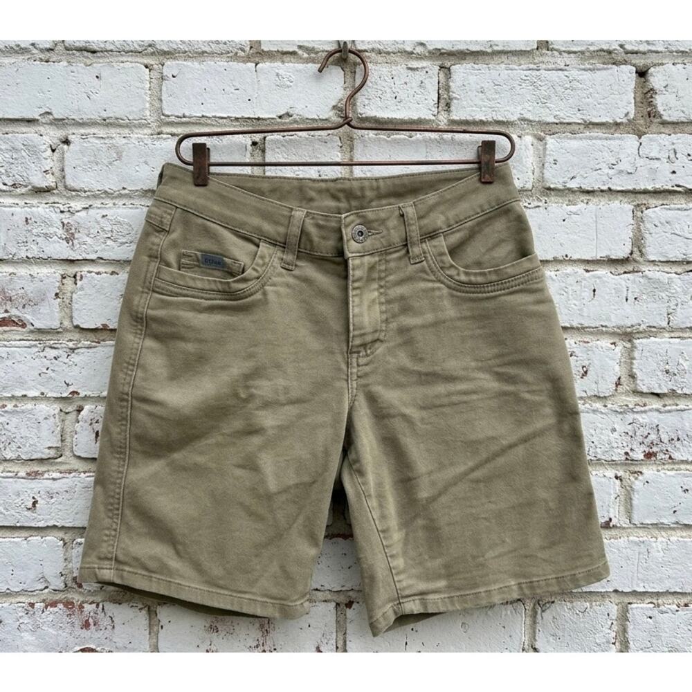 KUHL Kontra Stretch Cargo Hiking Utility Shorts 4 Olive Green Gorpcore
